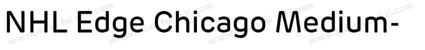 NHL Edge Chicago Medium字体转换